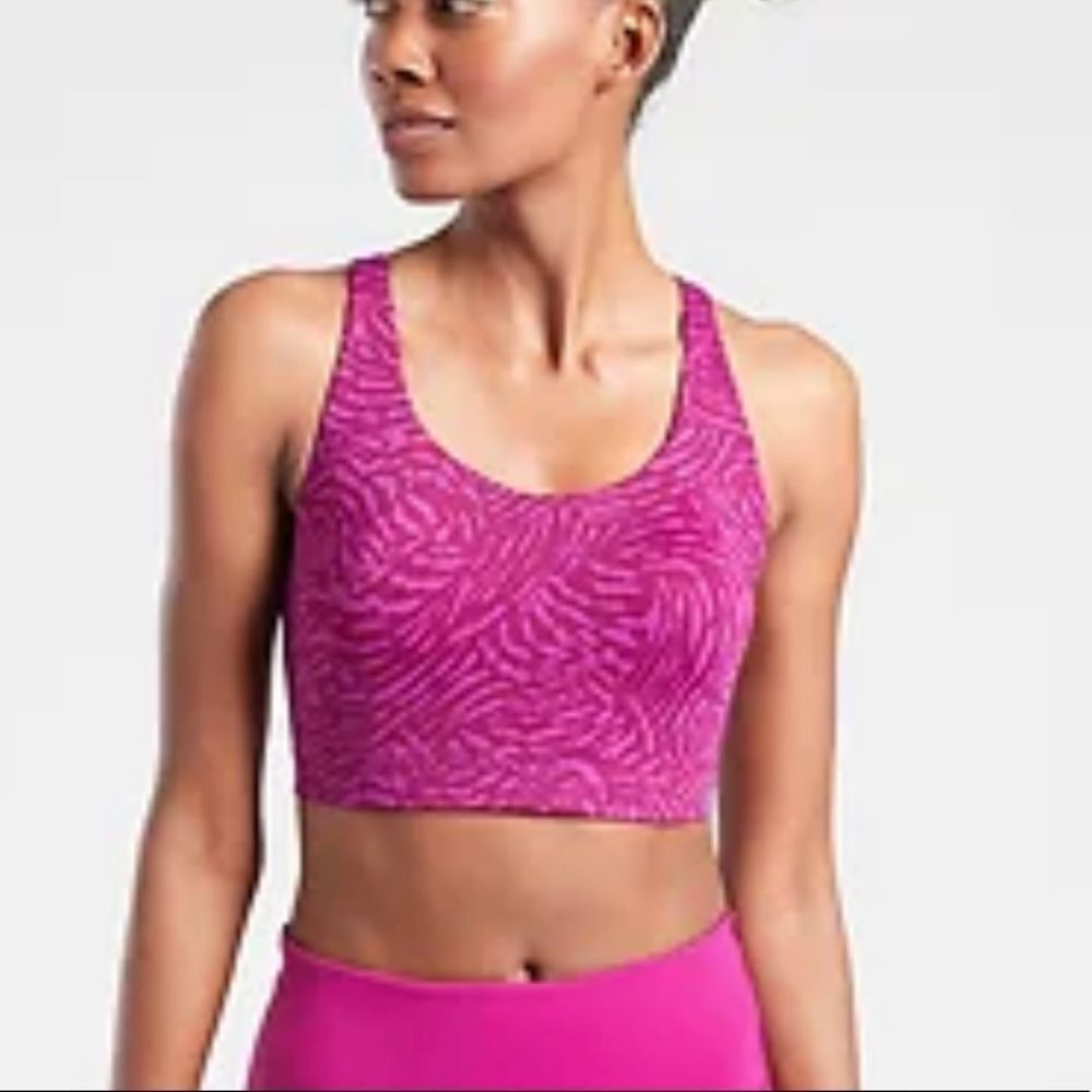 Athleta Advance Printed Bra 32B m5